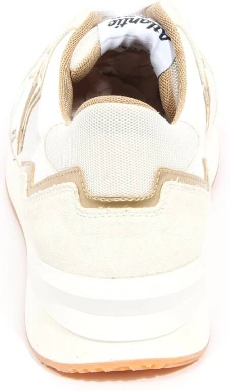 Atlantic Stars Off-White Goud Andromeda Suède Stoffen Schoen
