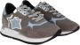 Atlantic stars Dames Stoffen en Suède Sneakers Gray Dames - Thumbnail 3