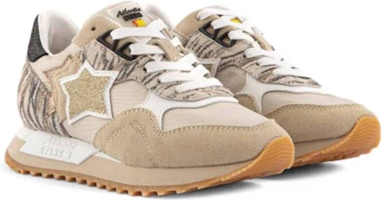 atlantic stars Dames Textiel Sneakers Brown Dames