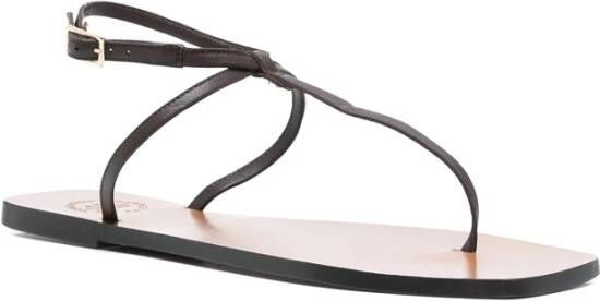 ATP Atelier Bruin Leren Gesp Sandalen