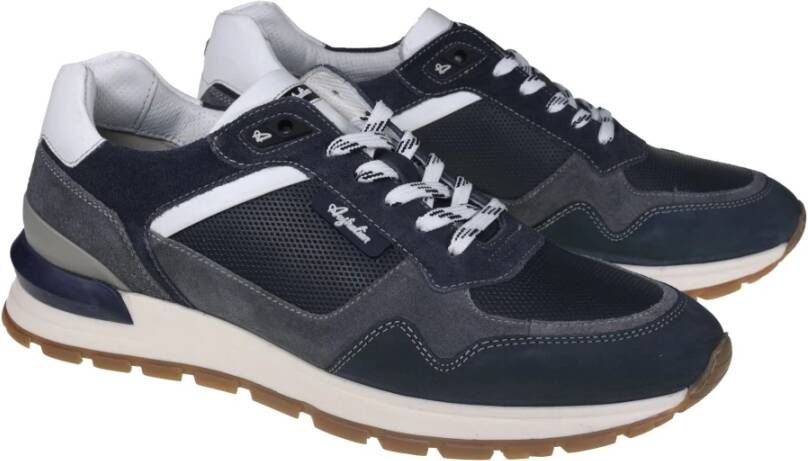 Australian Blauwe leren Novecento herensneaker Multicolor Heren