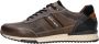 Australian Grijze Leren Sneaker met Zwarte en Bruine Accenten Multicolor Heren - Thumbnail 9