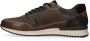 Australian Grijze Leren Sneaker met Zwarte en Bruine Accenten Multicolor Heren - Thumbnail 10