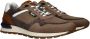 Australian Grijze Leren Sneakers met Comfortabel Voetbed Brown Heren - Thumbnail 12