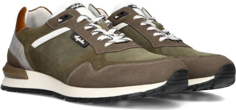 Australian Groene Suède Lage Sneakers Novecento Multicolor Heren