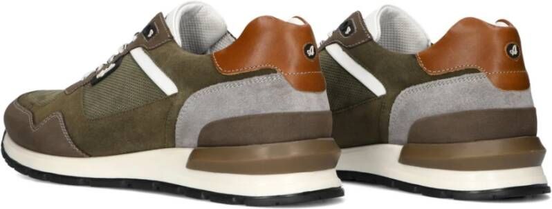 Australian Groene Suède Lage Sneakers Novecento Multicolor Heren