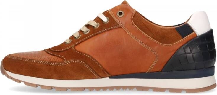 Australian Navarone Leather T30 Sneakers Bruin Heren