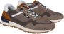 Australian Grijze Leren Sneakers met Comfortabel Voetbed Brown Heren - Thumbnail 14