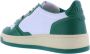Autry Witte Groene Leren Sneakers met Geperforeerde Neus Green - Thumbnail 12