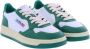 Autry Witte Groene Leren Sneakers met Geperforeerde Neus Green - Thumbnail 14