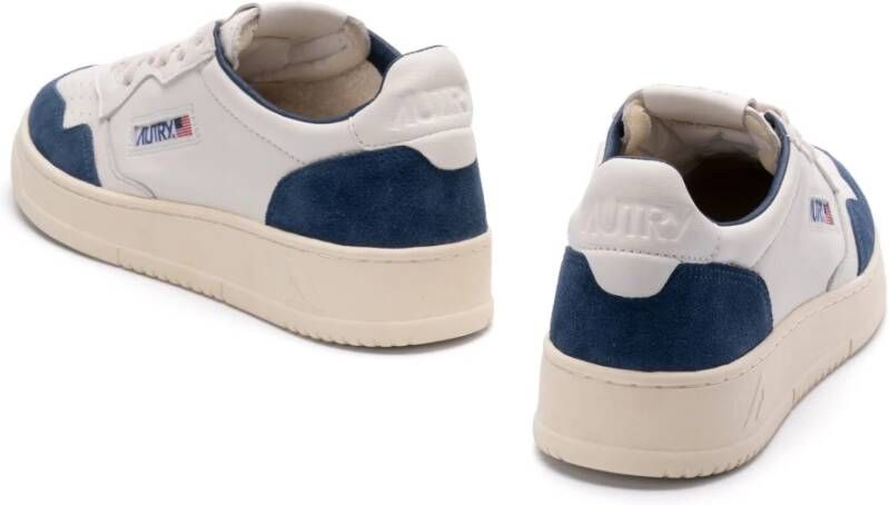 Autry Ademende Medalist Sneakers met Rubberen Zool White Heren