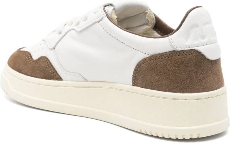 Autry Ademende rubberen zool sneakers White Dames