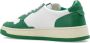 Autry Witte Groene Leren Sneakers met Geperforeerde Neus Green Heren - Thumbnail 12
