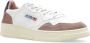 Autry Vintage-geïnspireerde leren sneakers met iconische groene hak Beige Dames - Thumbnail 15