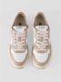 Autry Beige en wit leren sneakers Beige Dames - Thumbnail 5