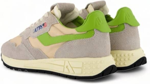 Autry Beige Groen Reelwind Hardloopschoenen Multicolor Heren