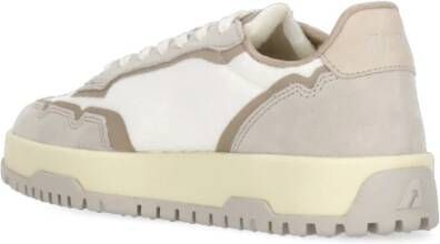 Autry Beige Leren Sneakers met Ademende Details Beige Heren