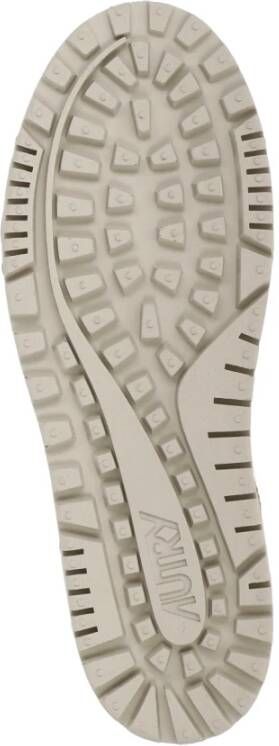 Autry Beige Leren Sneakers met Ademende Details Beige Heren