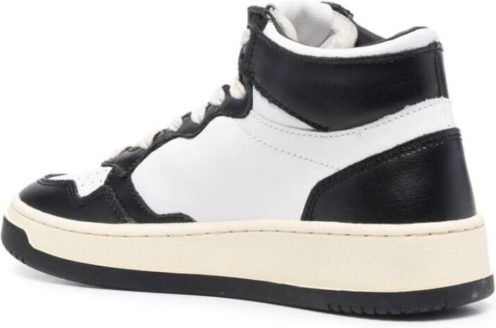 Autry Bicolor Leren Dames Sneakers Zwart Dames