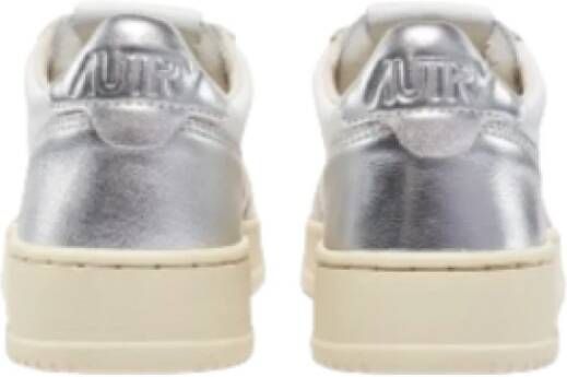 Autry Bicolor Leren Sneakers Wit Zilver Multicolor Heren