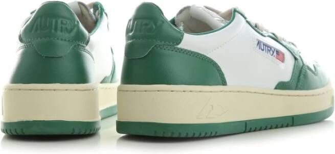 Autry Bicolor Wit en Groene Sneakers Groen Heren