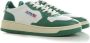 Autry Witte Groene Leren Sneakers met Geperforeerde Neus Green - Thumbnail 15