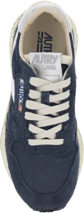 Autry Blauwe lage sneakers met logo