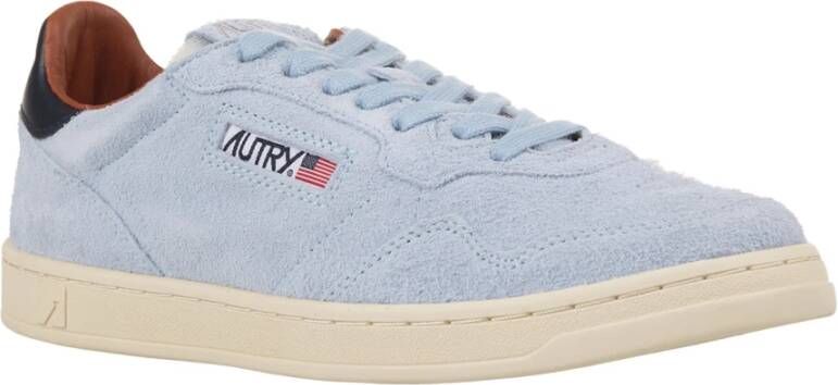 Autry Blauwe Medalist Flat Sneakers Blue Heren