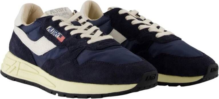 Autry Blauwe Nylon Sneakers Reelwind Stijl