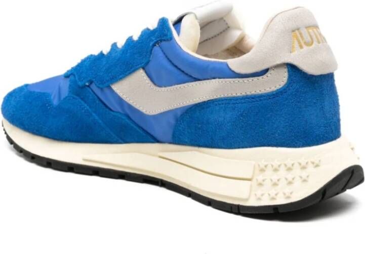 Autry Blauwe Reelwind Sneakers met Grijze en Witte Accenten Blue Heren