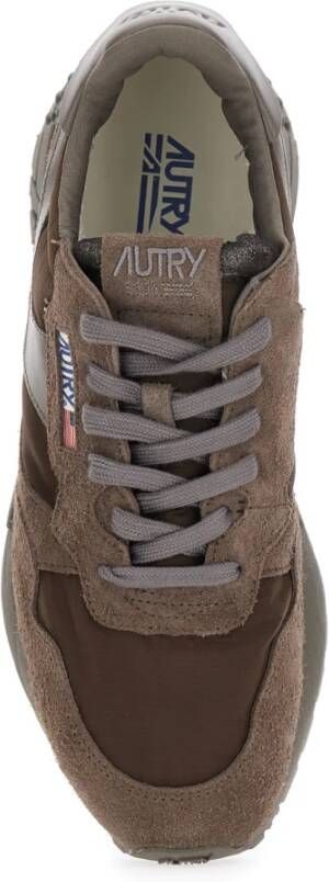 Autry Bruine Sneakers Reelwind Stijlvolle Schoenen