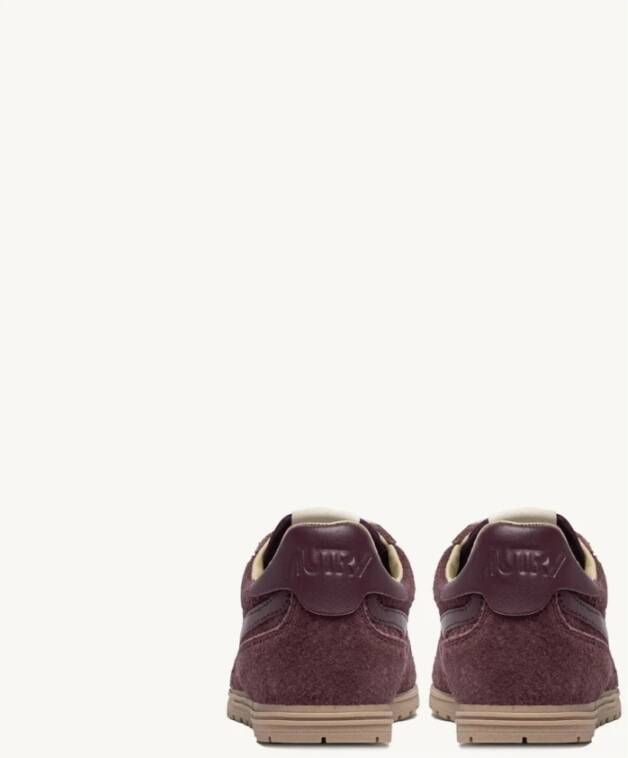 Autry Bruine suède en leren sneakers Windspin