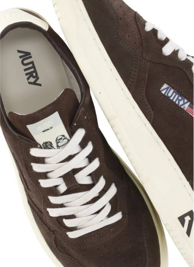 Autry Bruine Suède Leren Sneakers voor Mannen