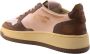 Autry Bruin Roze Leren Sneakers met Distressed Look Multicolor Dames - Thumbnail 2