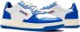 Autry Lage Leren Sneakers in Vintage Stijl Prins Blauw Multicolor Dames - Thumbnail 4