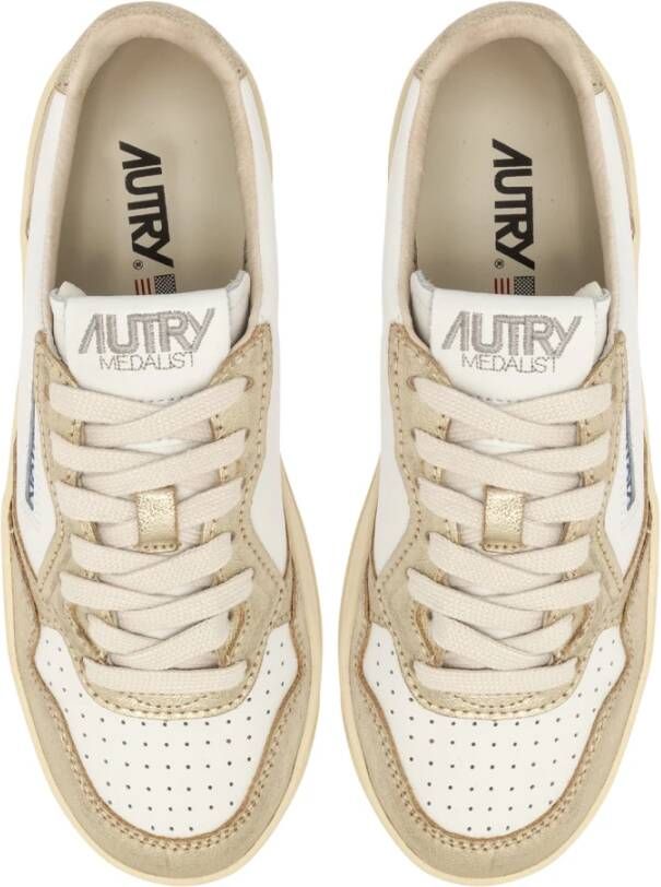Autry Chunky Platform Sneakers met Color Block Design Yellow Dames