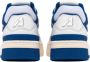 Autry Lage Leren Sneaker met Blauwe Suède Inzetstukken Wit Heren - Thumbnail 10