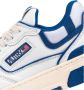 Autry Lage Leren Sneaker met Blauwe Suède Inzetstukken Wit Heren - Thumbnail 12