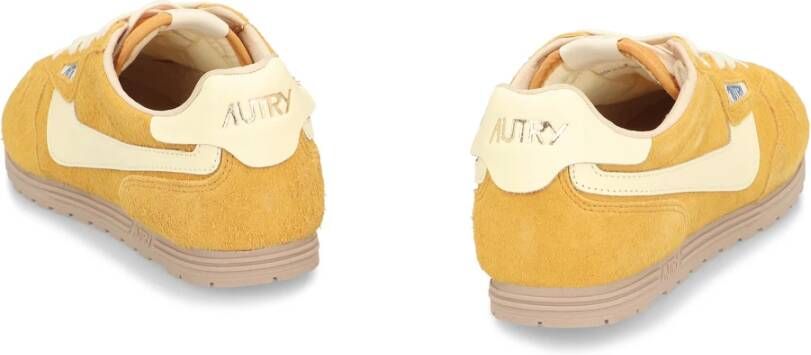 Autry Contrasterend Leren Lage Sneakers