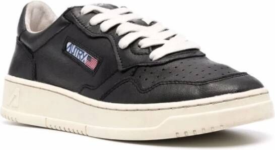 Autry Dallas Baskets 41 Zwart Leer Vetersluiting Zwart Heren