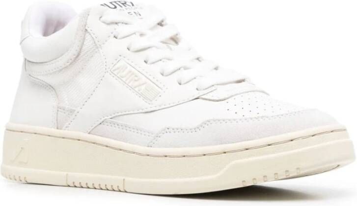 Autry Dames Open Mid Sneakers White Dames