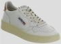 Autry Witte Leren Lage Sneakers met Logo Patch White Dames - Thumbnail 7