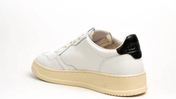 Autry Dames Sneakers Wit Zwart Leer Wit Dames