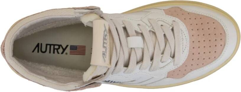 Autry Dames vetersneakers van leer White Dames