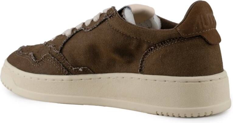 Autry Denim Medalist Low Damessneakers Brown Dames