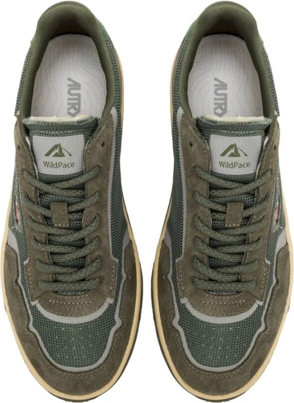 Autry Dragon Nabuk Leren Schoenen Green Heren