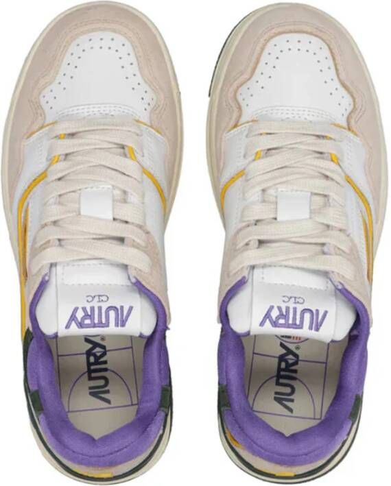 Autry Elegante Leren Sneakers voor Vrouwen Multicolor Dames