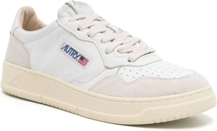 Autry Gepanelde Sneakers White Heren