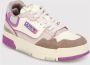 Autry Gestikte Leren Sneakers met Logodetail Multicolor Dames - Thumbnail 2
