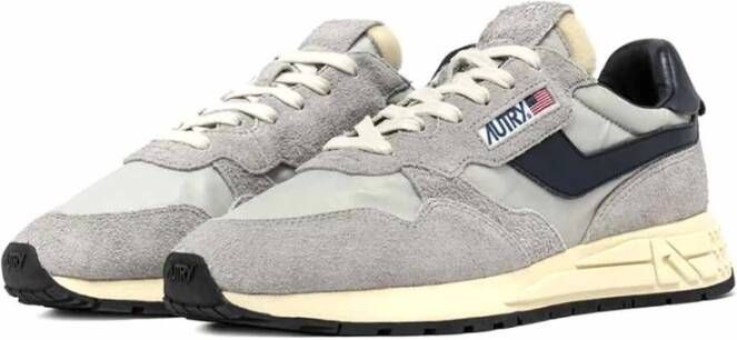 Autry Grijze Sneakers met Vintage '80s Stijl Gray Heren